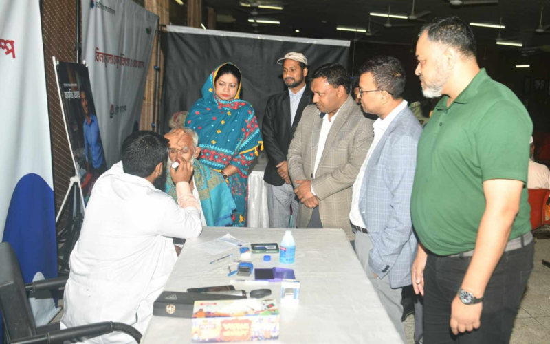 নোবিপ্রবিতে বিনামূল্যে চক্ষু চিকিৎসা ও সেবা ক্যাম্প অনুষ্ঠিত